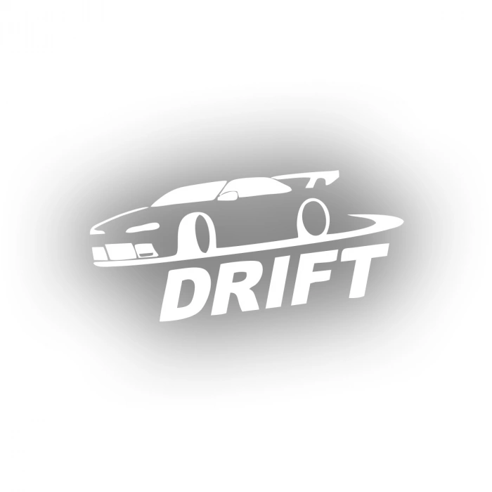 Drit Araba Sticker17x17 Cm Beyaz