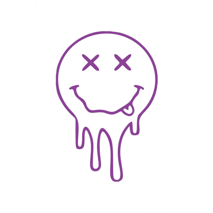 Akan Surat Sticker17x17 Cm Mor