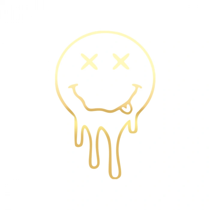 Akan Surat Sticker17x17 Cm Gold