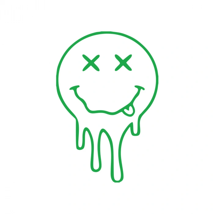 Akan Surat Sticker17x17 Cm Yeşil