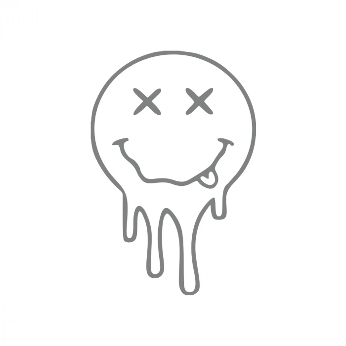 Akan Surat Sticker17x17 Cm Gri