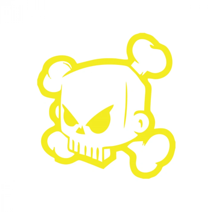 Kuru Kafa Sticker 17x17 Cm Sarı