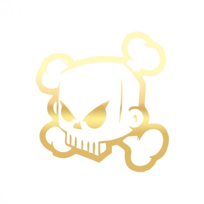 Kuru Kafa Sticker 17x17 Cm Gold