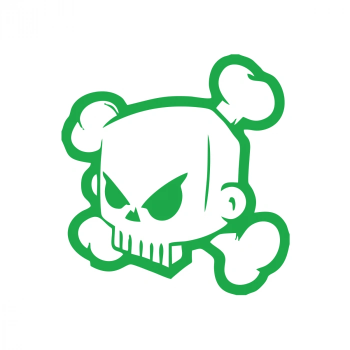 Kuru Kafa Sticker 17x17 Cm Yeşil