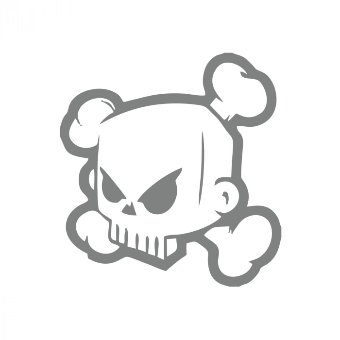 Kuru Kafa Sticker 17x17 Cm Gri