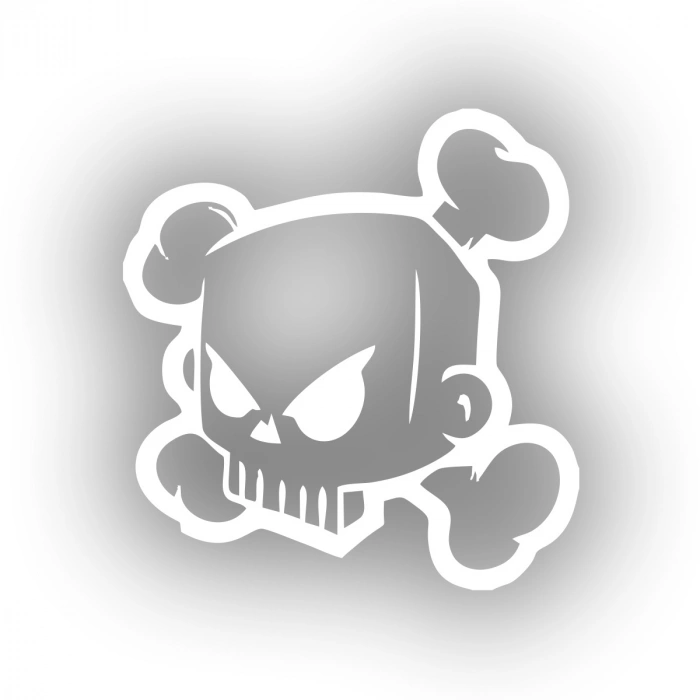 Kuru Kafa Sticker 17x17 Cm Beyaz