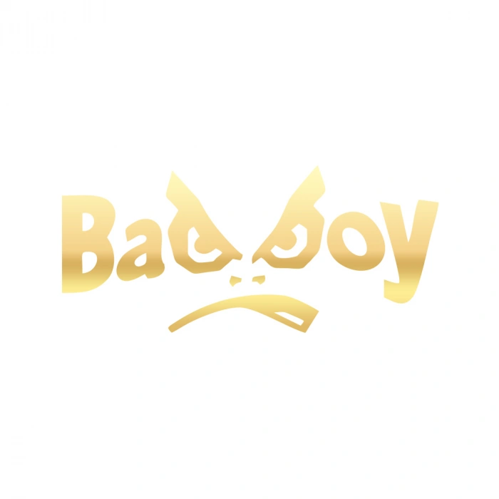 Badboy Kötü Çocuk Sticker17x17 Cm Gold