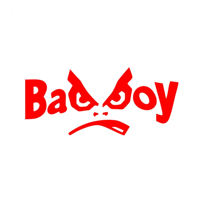 Badboy Kötü Çocuk Sticker17x17 Cm Kırmızı