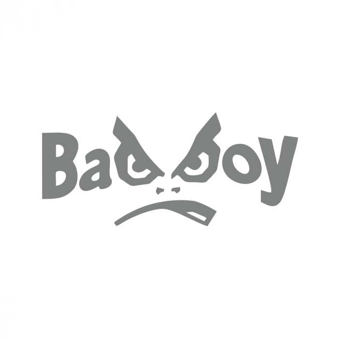 Badboy Kötü Çocuk Sticker17x17 Cm Gri