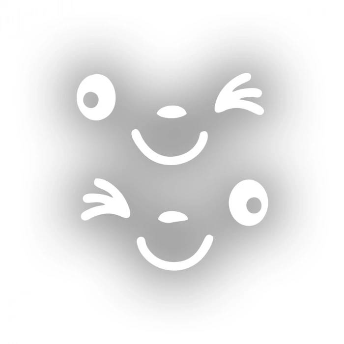 Göz Kırpan Ayna Sitcker 2 Adet17x17 Cm Beyaz