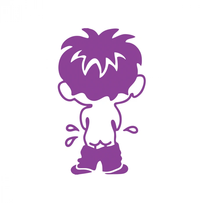 Cocuk Sticker17x17 Cm Mor