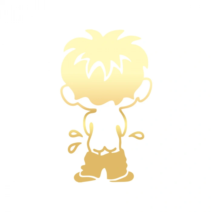 Cocuk Sticker17x17 Cm Gold