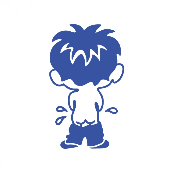 Cocuk Sticker17x17 Cm Mavi