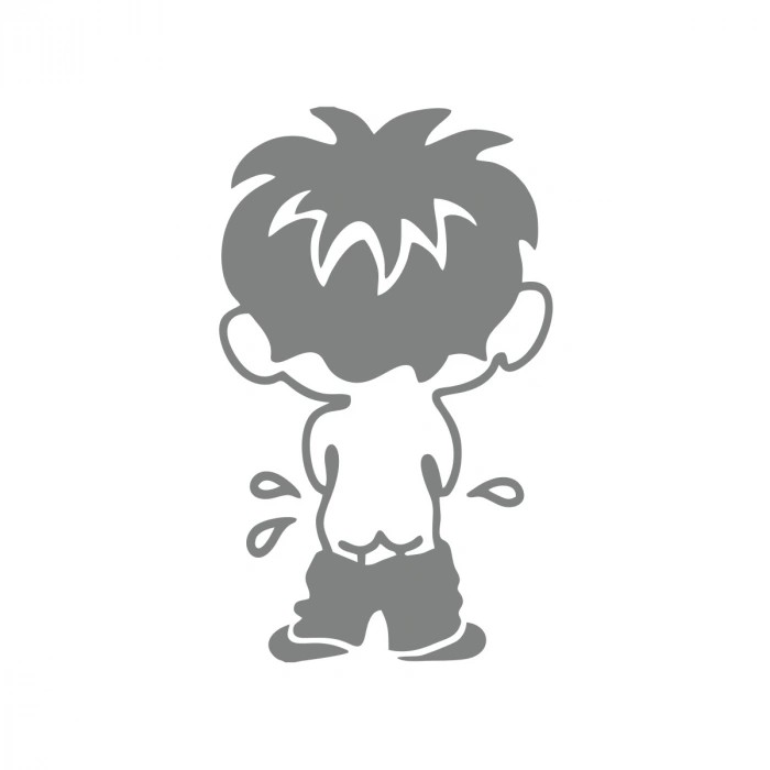 Cocuk Sticker17x17 Cm Gri