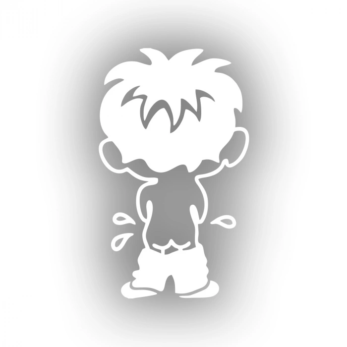 Cocuk Sticker17x17 Cm Beyaz