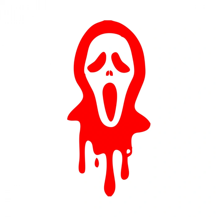 Hayalet Sitcker17x17 Cm Kırmızı