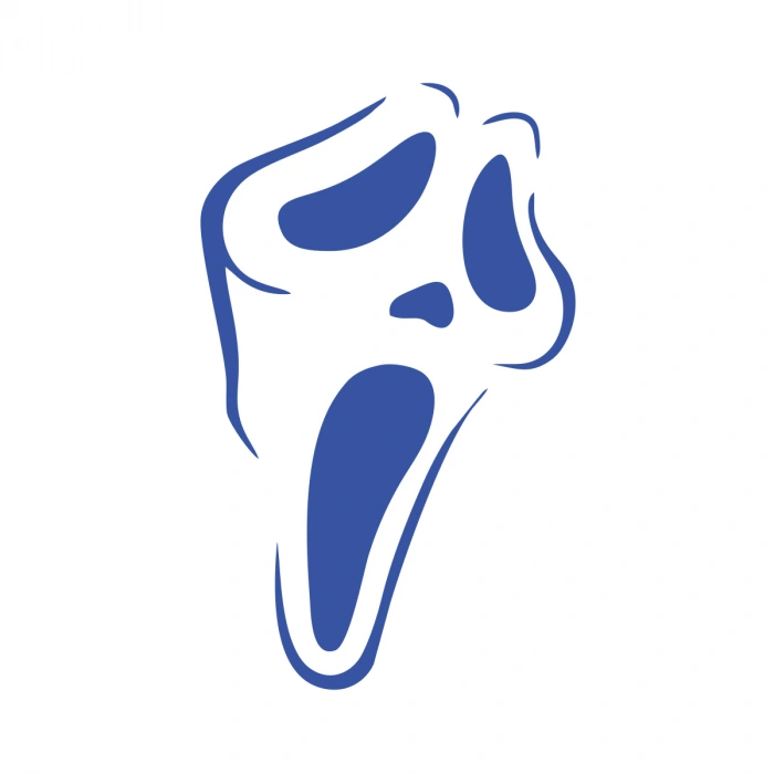 Hayalet Sitcker17x17 Cm Mavi