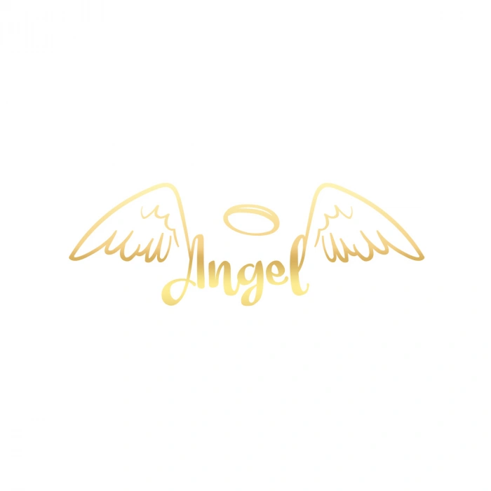Angel Sticker 17x17 Cm Gold