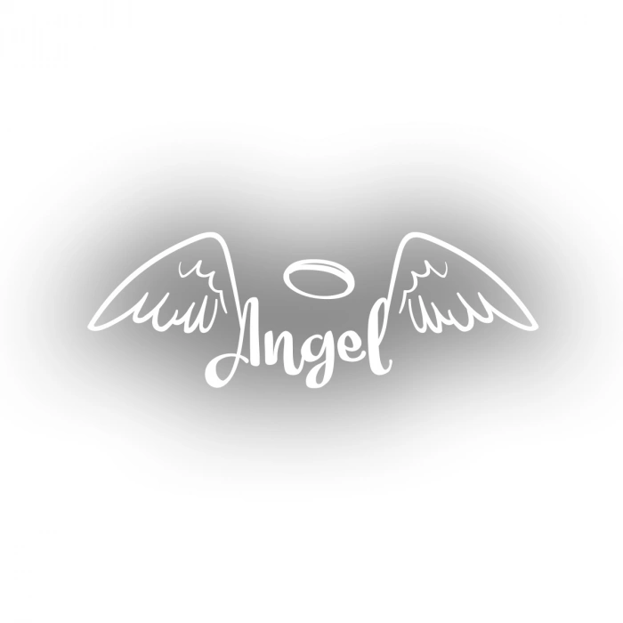 Angel Sticker 17x17 Cm Beyaz