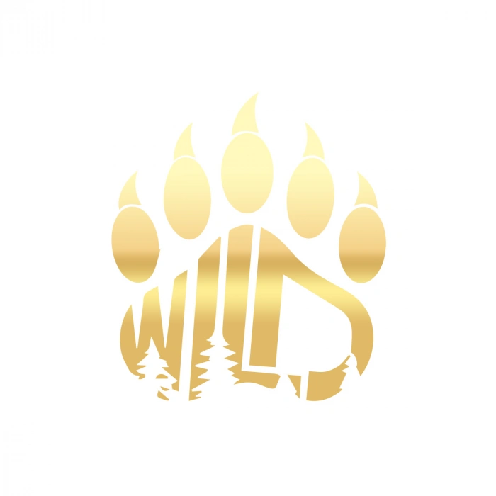 Wild Sticker 17x17 Cm Gold