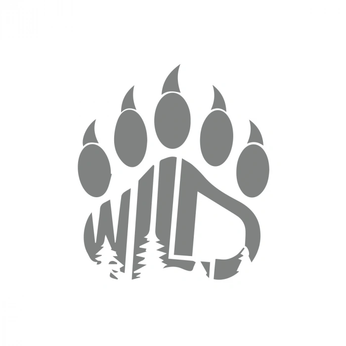 Wild Sticker 17x17 Cm Gri