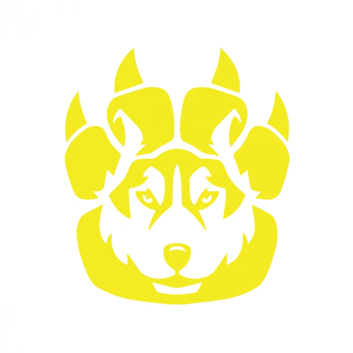 Wild Kurt Sticker 17x17 Cm Sarı