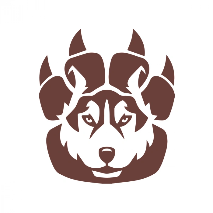 Wild Kurt Sticker 17x17 Cm Kahverengi