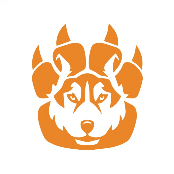 Wild Kurt Sticker 17x17 Cm Turuncu