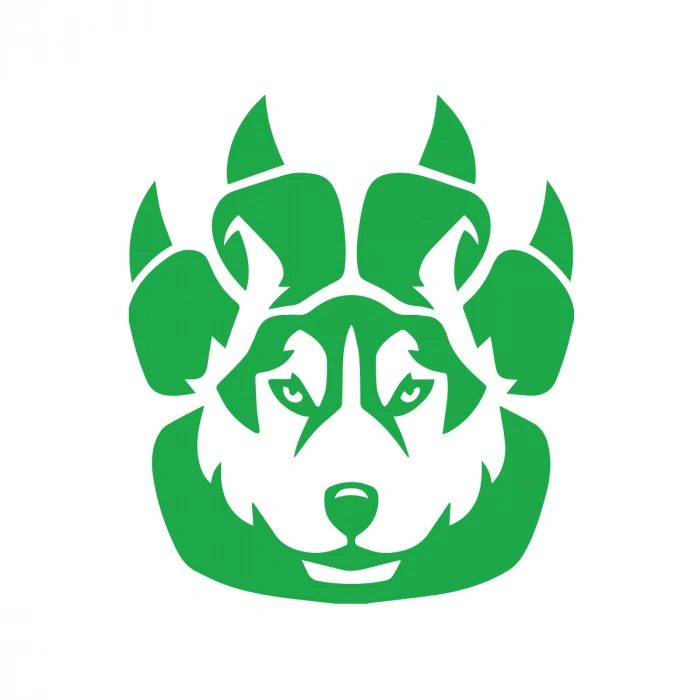 Wild Kurt Sticker 17x17 Cm Yeşil