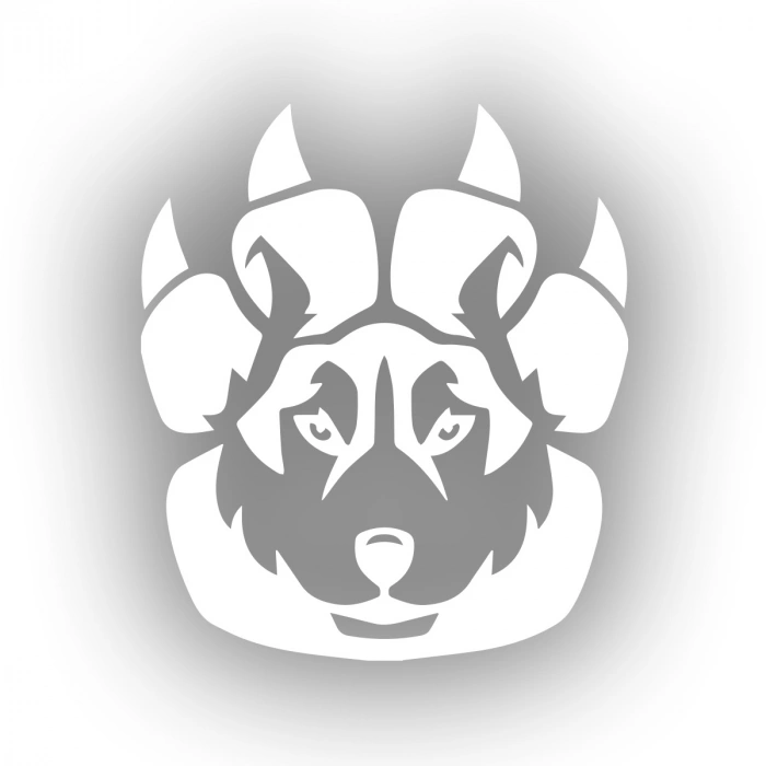 Wild Kurt Sticker 17x17 Cm Beyaz