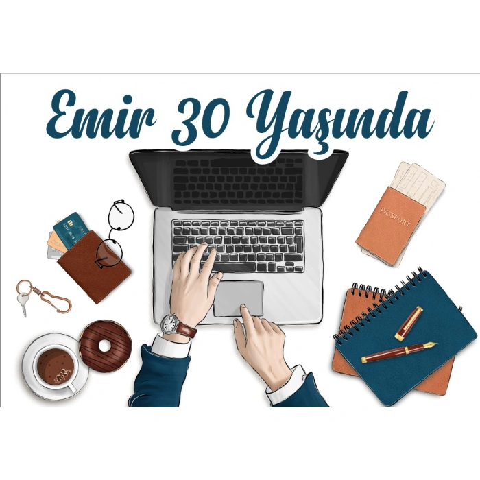 İş Hayatı Temalı Doğum Günü Afişi - 100x150 Cm