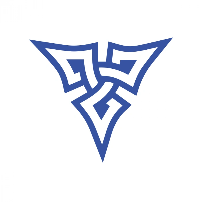 Nordik Güç Sembolü Sticker 17x17 Cm Mavi