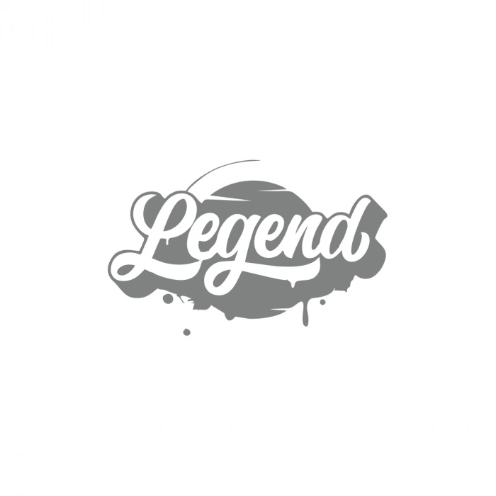 Legend Sticker 17x17 Cm Gri
