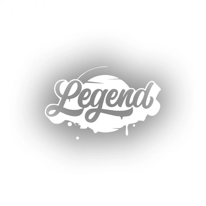 Legend Sticker 17x17 Cm Beyaz