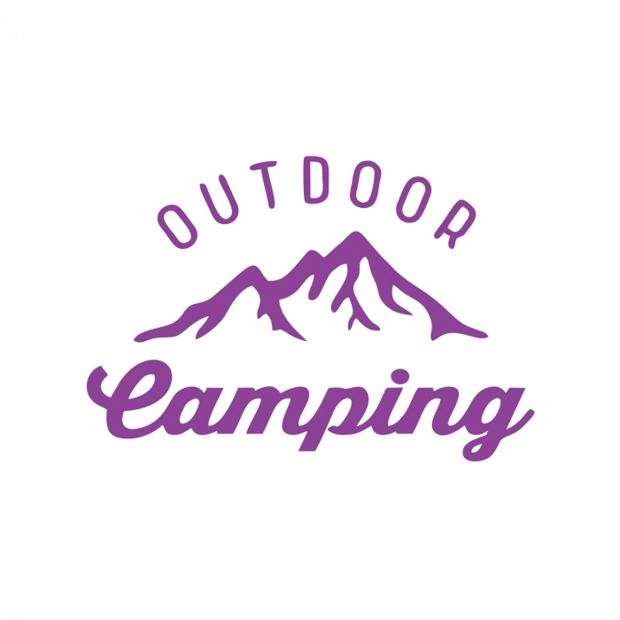 Outdoor Camping Sticker 17x17 Cm Mor