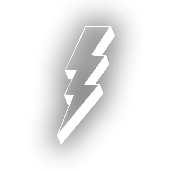 Elektirk Enerji Sticker 17x17 Cm Beyaz