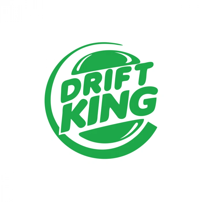 Drift King Sticker 17x17 Cm Yeşil