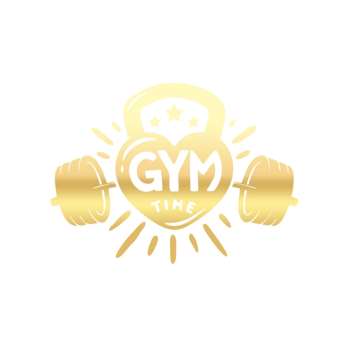 GYM Times Sticker 17x17 Cm Gold