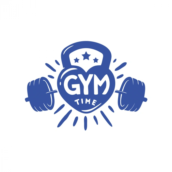 GYM Times Sticker 17x17 Cm Mavi