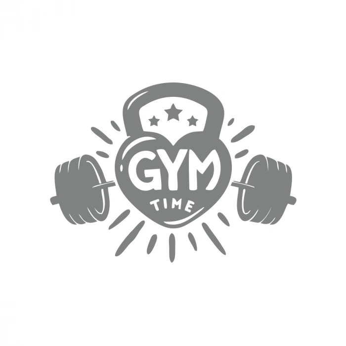 GYM Times Sticker 17x17 Cm Gri
