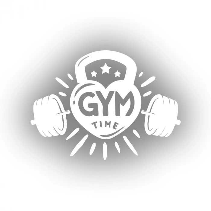 GYM Times Sticker 17x17 Cm Beyaz