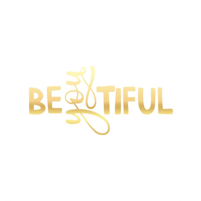 Beatiful Sticker 17x17 Cm Gold