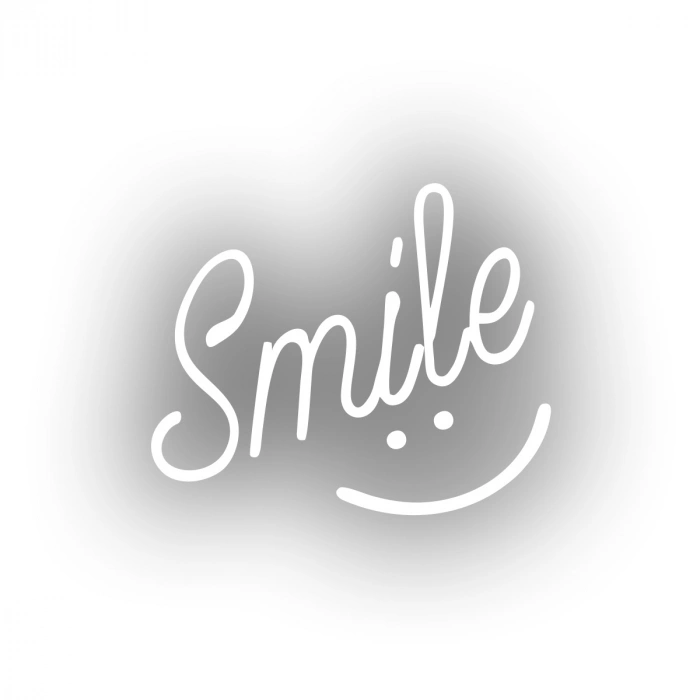 Smile Sticker  17x17 Cm Beyaz