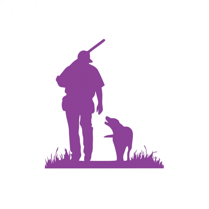 Slah Tutan İnek Araba Sticker 17x17 Cm Mor