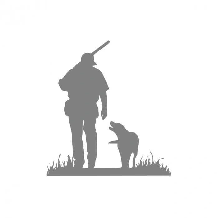 Slah Tutan İnek Araba Sticker 17x17 Cm Gri