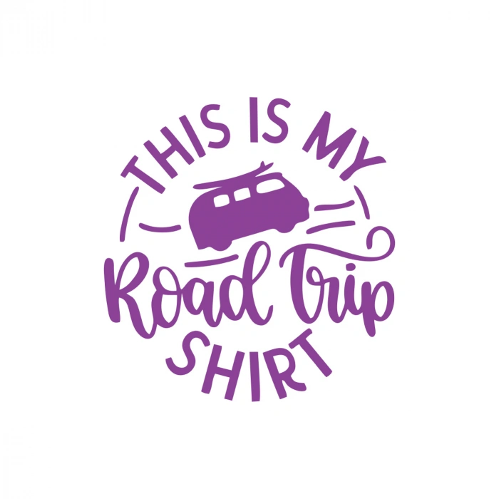 This is my Road Trip Shirt Sticker 17x17 Cm Mor