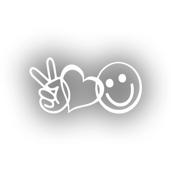 Hipi Sticker Hipi Sticker 17x17 Cm Beyaz