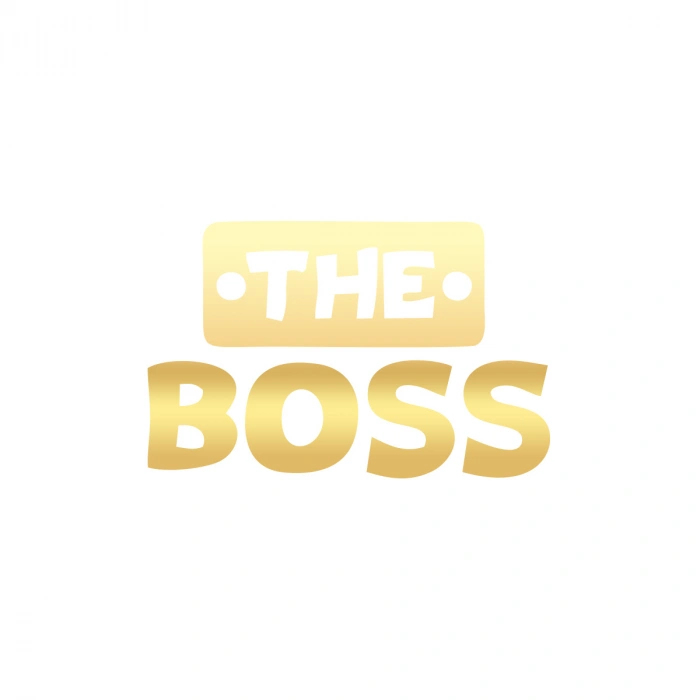 The Boss Sticker 17x17 Cm Gold