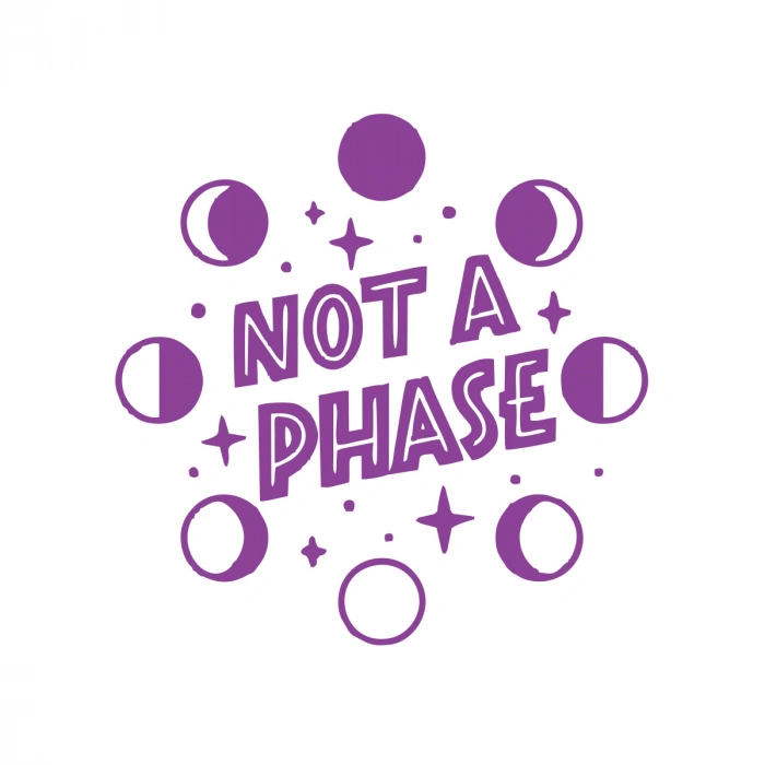 Not Phase Sticker 17x17 Cm Mor