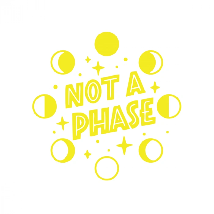 Not Phase Sticker 17x17 Cm Sarı